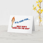 Carte Billy Bob's Word (Fleur jaune)