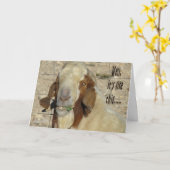 Carte Billy Goat Card- pour toute occasion (Fleur jaune)