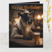 Carte Billy the Kid : Une chèvre entre dans un bar, (Fleur jaune)