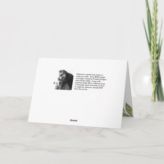 Carte BINDI PANDAS - arrière - plan de personnaliser (Dos)