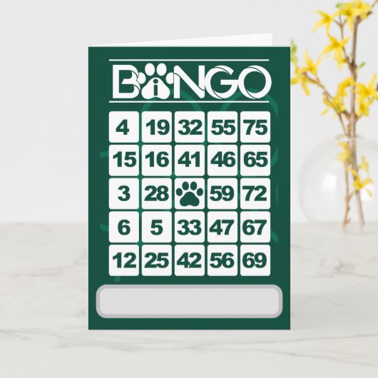 carte bingo (Fleur jaune)