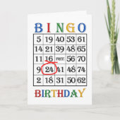 Carte Bingo 24e anniversaire (Devant)