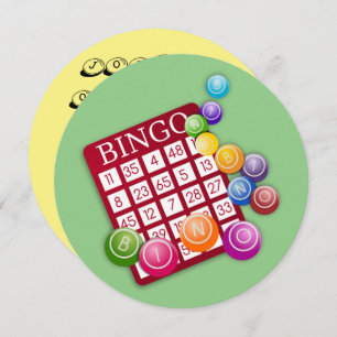 Carte BINGO avec boules BINGO