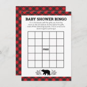 Carte Bingo Bear de bûcherons (Devant / Derrière)