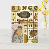 Carte Bingo Bird (Fleur jaune)