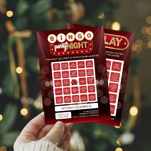 Carte Bingo de Noël
