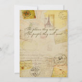 Carte Bingo de voyage de douche en crème et beige (Dos)