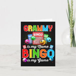 Carte Bingo Drôle Grammy Est Mon Nom Bingo Est Mon Jeu X