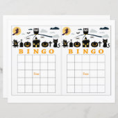 Carte Bingo Halloween (Devant / Derrière)
