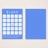 Carte Bingo Light Blue Star Fish 5x5 Fête des mari (Devant & derrière)