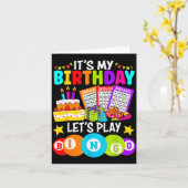 Carte Bingo Player It's My Birthday Let's Play Bingo Xma (Fleur jaune)