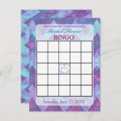 Carte Bingo | Purple Chevron (Devant / Derrière)