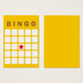 Carte Bingo simple Jaune simple 5x5 do-it-yourself (Devant & derrière)