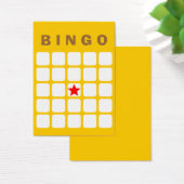 Carte Bingo simple Jaune simple 5x5 do-it-yourself (Bureau)