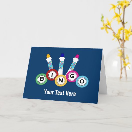 Carte Bingo-test (personnalisable) (Fleur jaune)