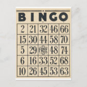Carte Bingo vintage (Devant)