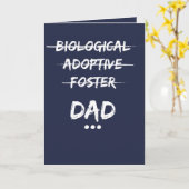 Carte Biologique, Adoptive, Foster...Papa (Fleur jaune)