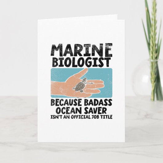 Carte Biologiste marin (Devant)