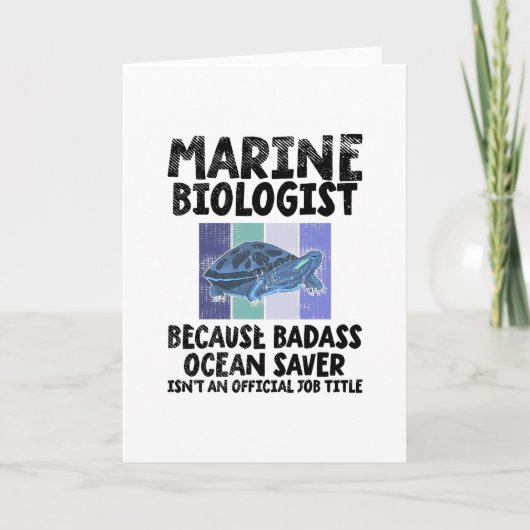 Carte Biologiste marin Biologie marine (Devant)