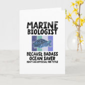 Carte Biologiste marin Biologie marine (Fleur jaune)