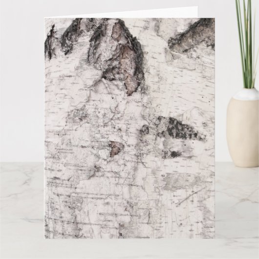 Carte Birch bark pattern card (Devant)