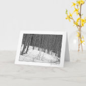 Carte Birch Trees (Fleur jaune)