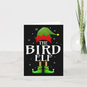 Carte Bird Elf Xmas Matching Family Group