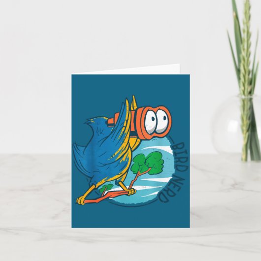 Carte Bird Nerd Funny Bird Watching Birds Lover Ornithol (Devant)