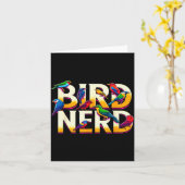 Carte Bird Nerd Funny Birdwatching Birdwatcher Bird Love (Fleur jaune)