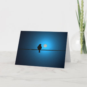 Carte Bird on a Wire / Thinking of You Greeting Card