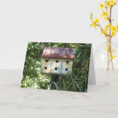 Carte Birdhouse (Fleur jaune)
