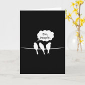 Carte Birdwatching Funny Ew, People Birds Hobby Birding (Fleur jaune)