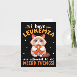 Carte Birman Chat J'Ai Une Leucémie Je Suis Autorisé À F