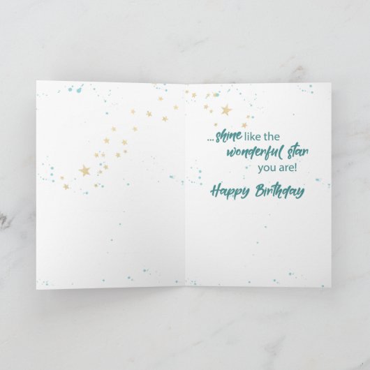 Carte Birth Daughter Tween ou Ado Birthday Night Sky (Intérieur)