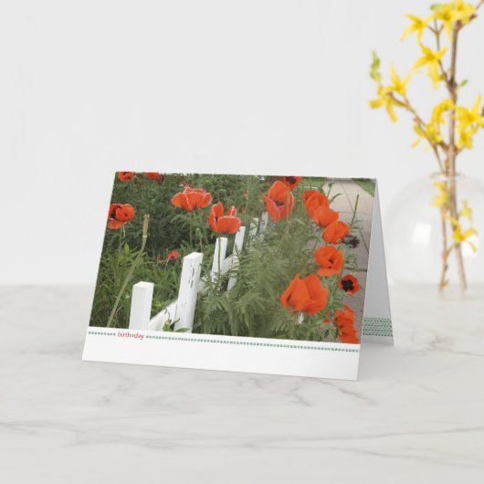 Carte birth*day (Fleur jaune)