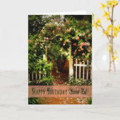 Carte Birthday (Fleur jaune)