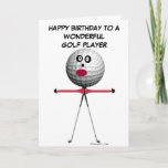 Carte Birthday<br><div class="desc">Who not love this golf cartoon,  he is made just to make you smile !</div>