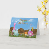 Carte Birthday (Fleur jaune)