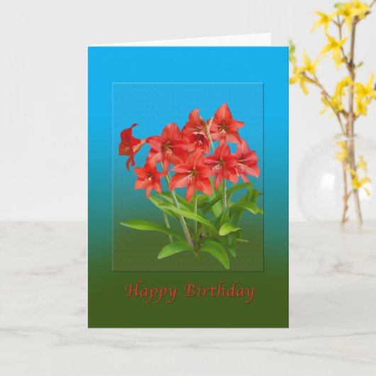 Carte Birthday (Fleur jaune)