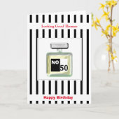 Carte Birthday (Fleur jaune)