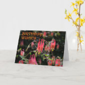 Carte Birthday (Fleur jaune)