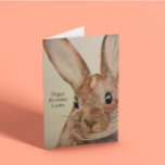 Carte Birthday<br><div class="desc">Sweet birthday bunny customisable greeting card exclusively by CuppaTea Avery Perfect for bunny addicts !</div>
