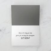 Carte Birthday Baldness Humor (Intérieur)