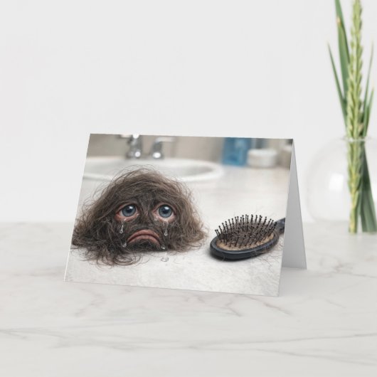 Carte Birthday Baldness Humor (Devant)