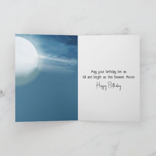 Carte Birthday Beaver (Intérieur)