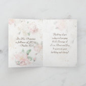 Carte Birthday Bible "In His Presence" Pink Roses (Intérieur)