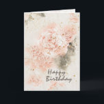 Carte Birthday Bible "In His Presence" Pink Roses<br><div class="desc">Inspirational scripture custom Birthday card depicts a beautiful pink rose watercolor design. The inside Bible Verse Psalm 16:1, "In His Presence is fullness of JOY." _</div>