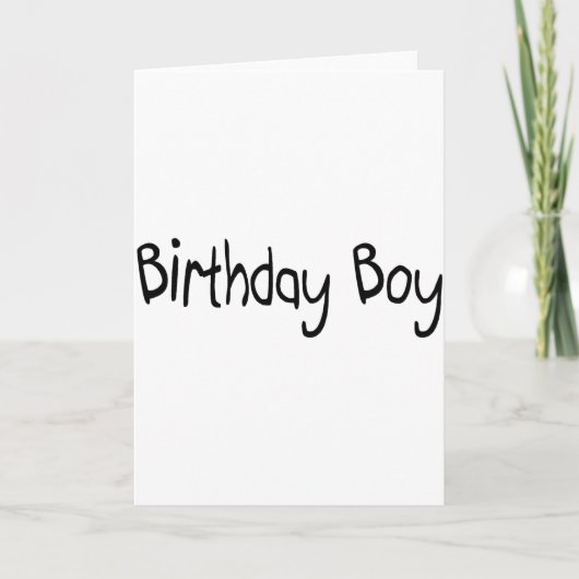 Carte Birthday Boy (Devant)