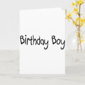 Carte Birthday Boy (Fleur jaune)