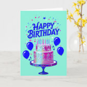 Carte Birthday Boy (Fleur jaune)